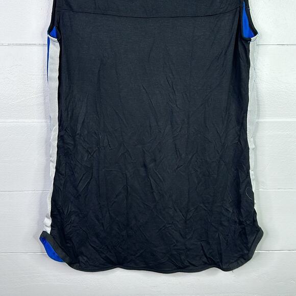 WORTHINGTON Blue Black White Sleeveless Blouse Tank Top Shirt Size Small - Picture 4 of 11
